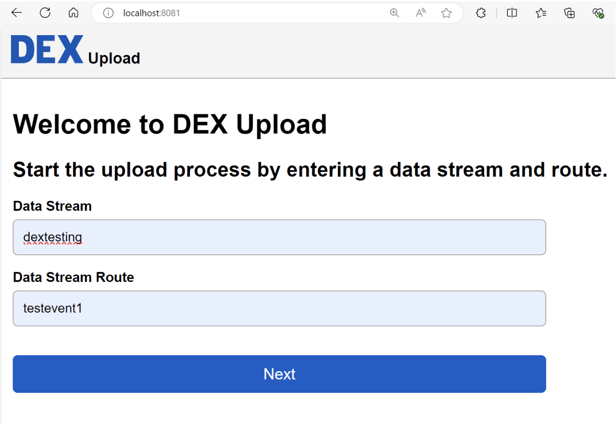 DEX Data Stream and Route