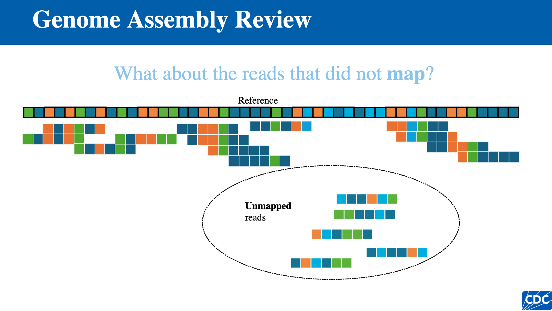 Unmapped reads in reference-based assembly